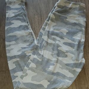 SO Gray And Slate Blue Camouflage  Leggings